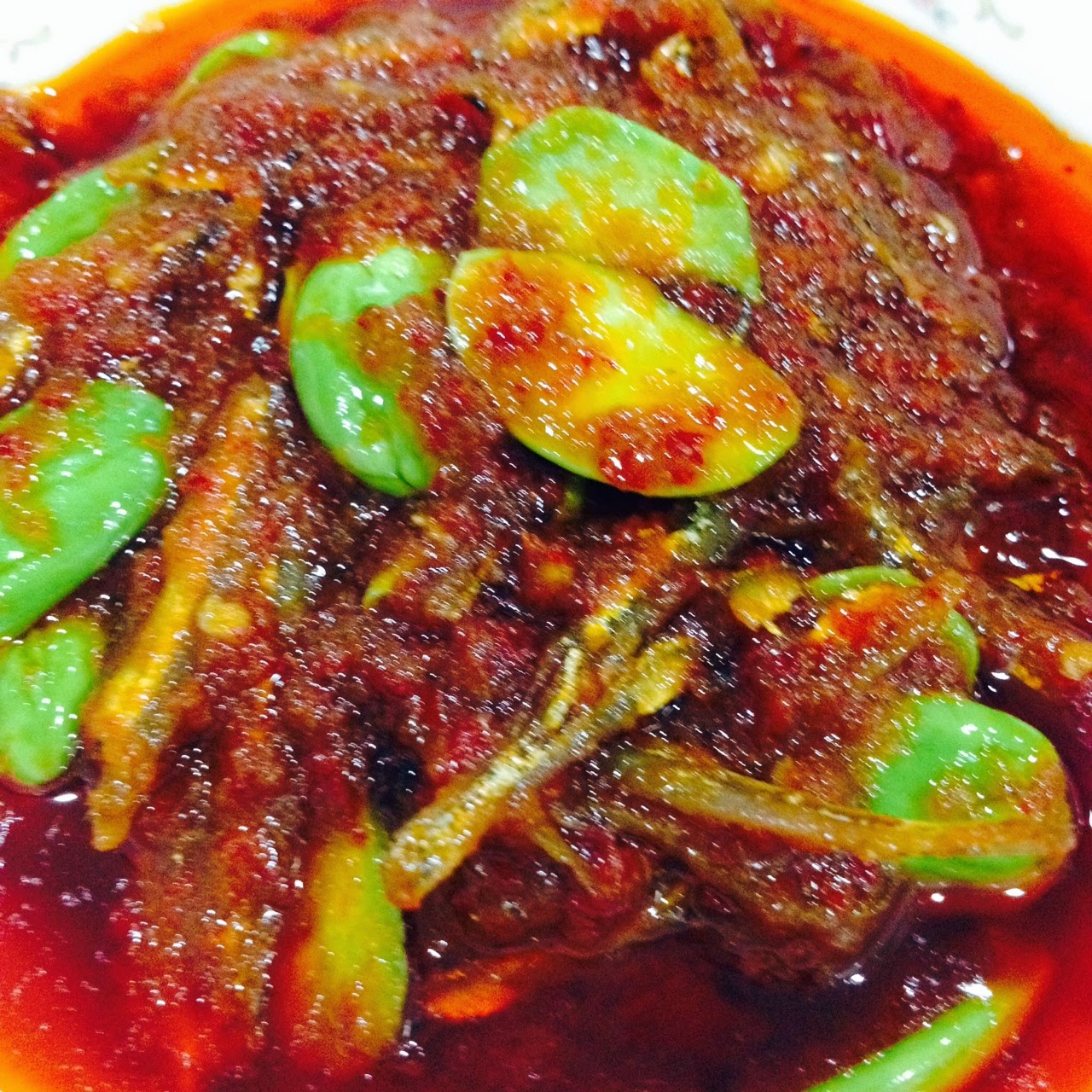sambal ikan bilis petai