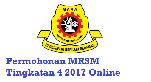Permohonan MRSM Tingkatan 4 2017